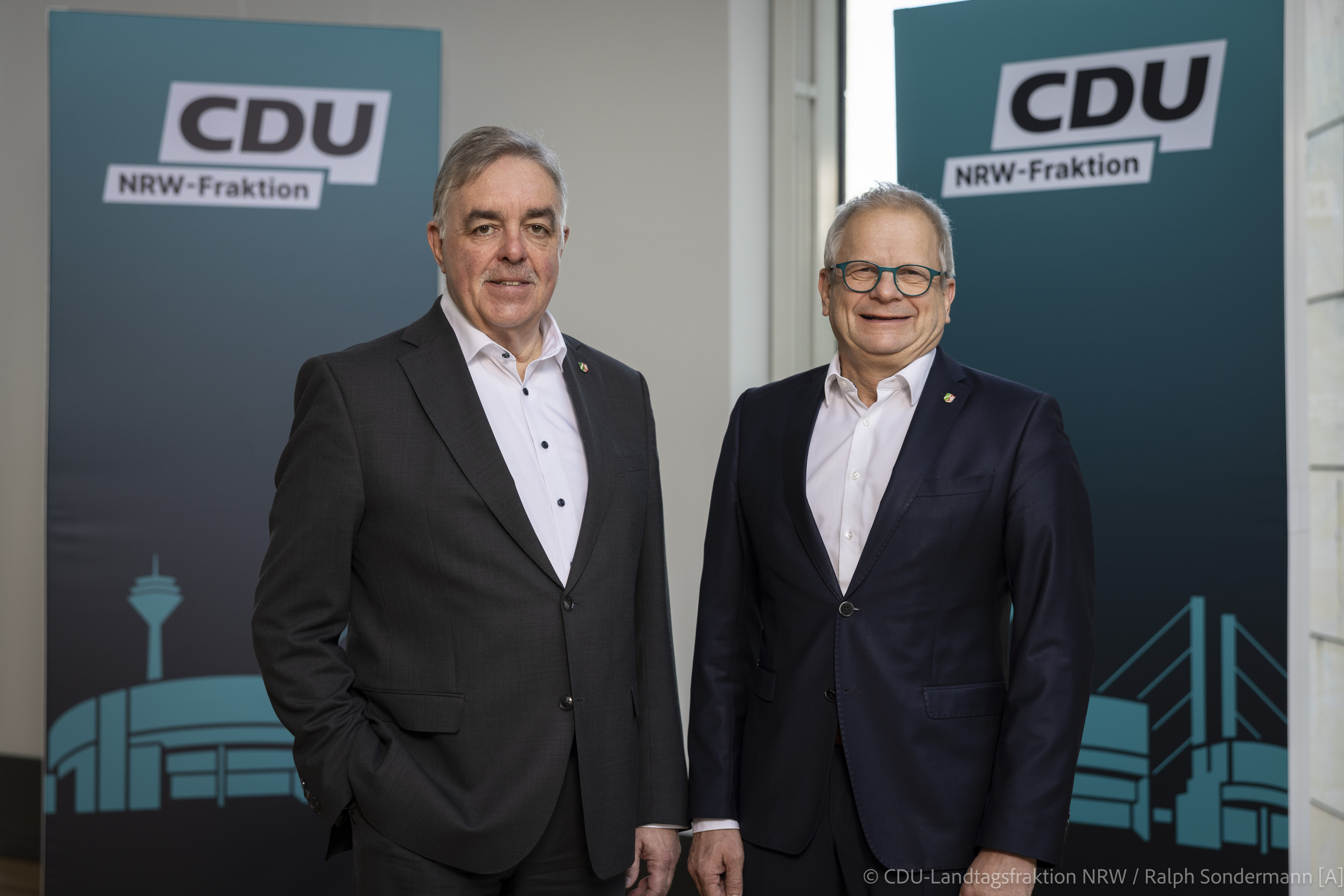 Bernd Kr�ckel MdL und Thomas Schnelle MdL (v.l.n.r.). �Foto: CDU-Landtagsfraktion / Ralph Sondermann [A]