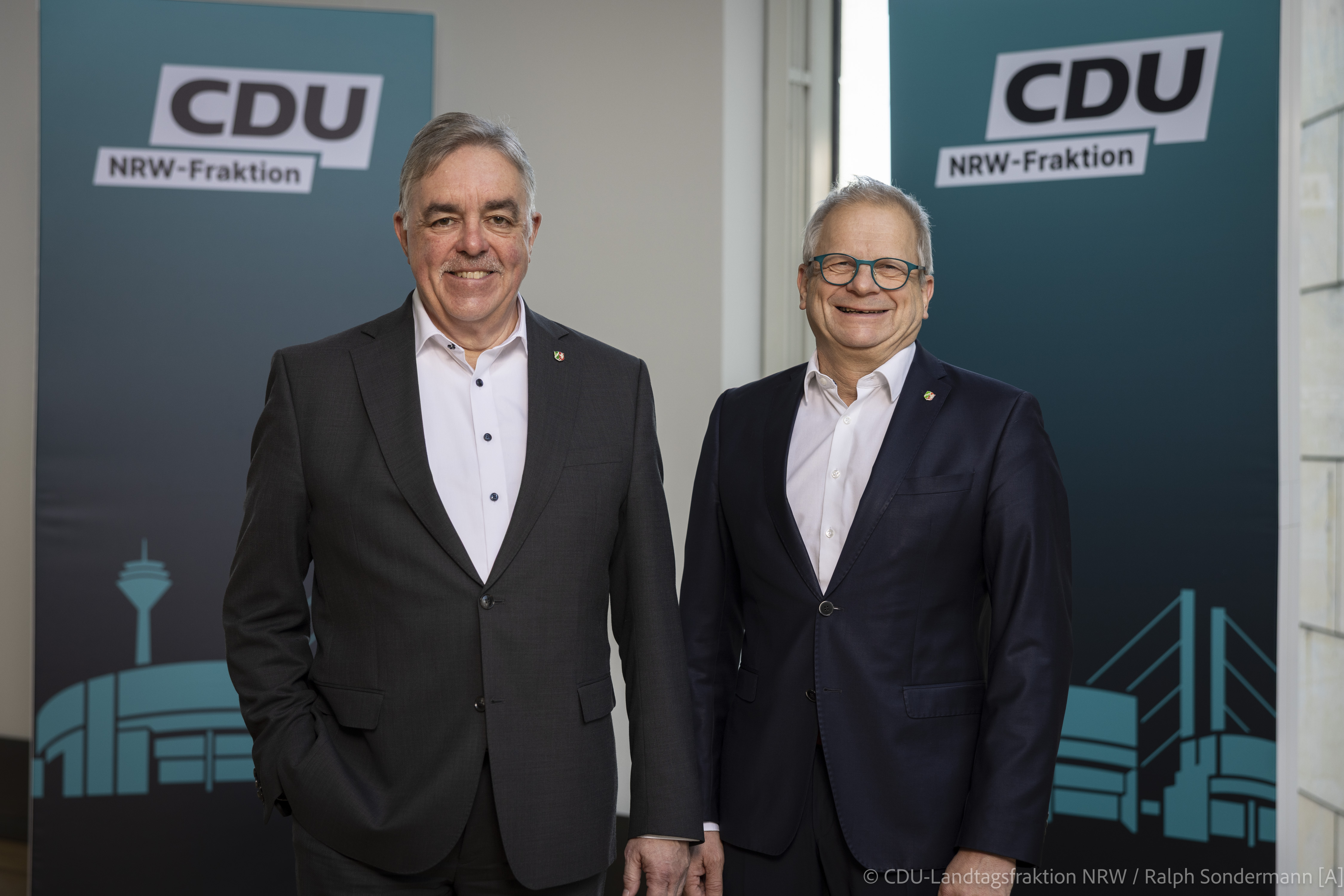 Bernd Kr�ckel MdL und Thomas Schnelle MdL (v.l.n.r.). �Foto: CDU-Landtagsfraktion / Ralph Sondermann [A]